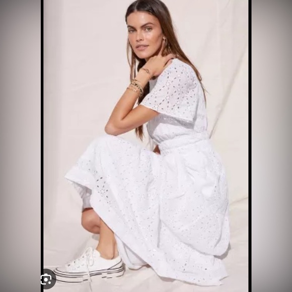 SOLD - NWT Anthropologie The Somerset Maxi Dress: Eyelet Edition / size 3X - Picture 4 of 6